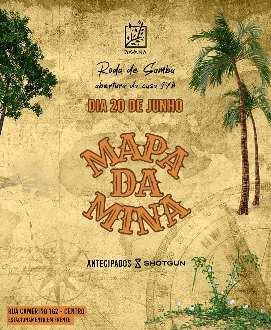Mapa da Mina — Casa Savana, Rio de Janeiro