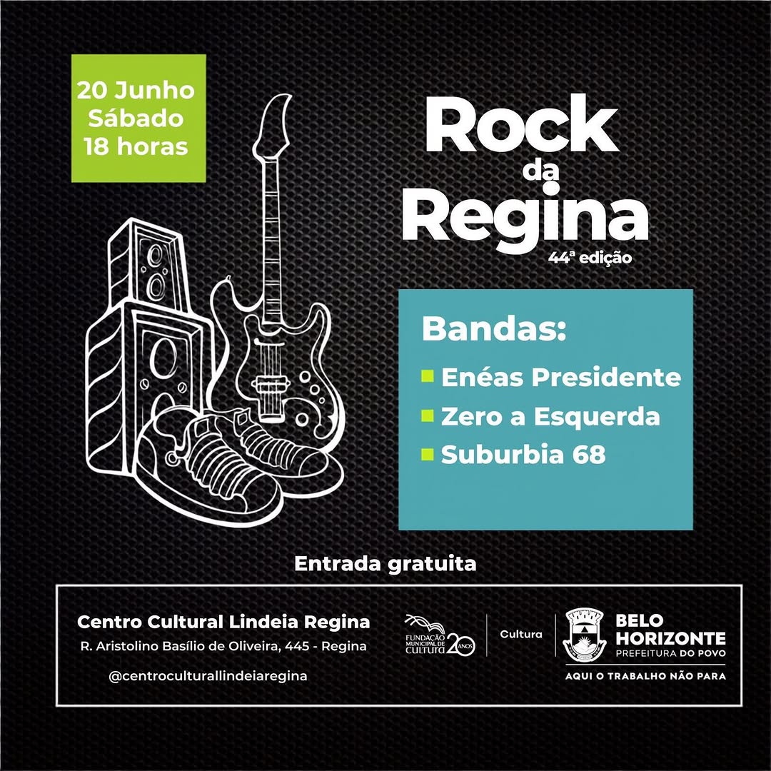 44ª edição do Rock da Regina — Centro Cultural Lindéia Regina