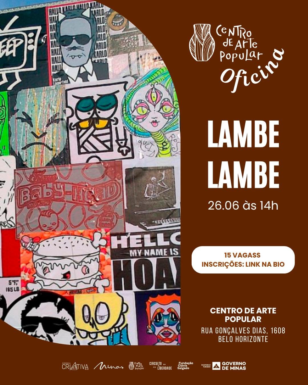 Oficina Lambe-lambe — Centro de Arte Popular (CAP), Lourdes, Belo Horizonte