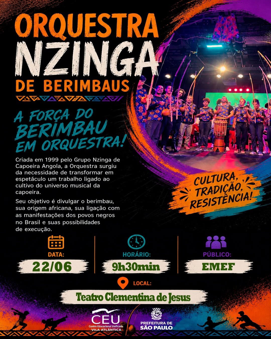 Orquestra Nzinga de Berimbaus — CEU Vila Atlântica, Jaraguá, São Paulo