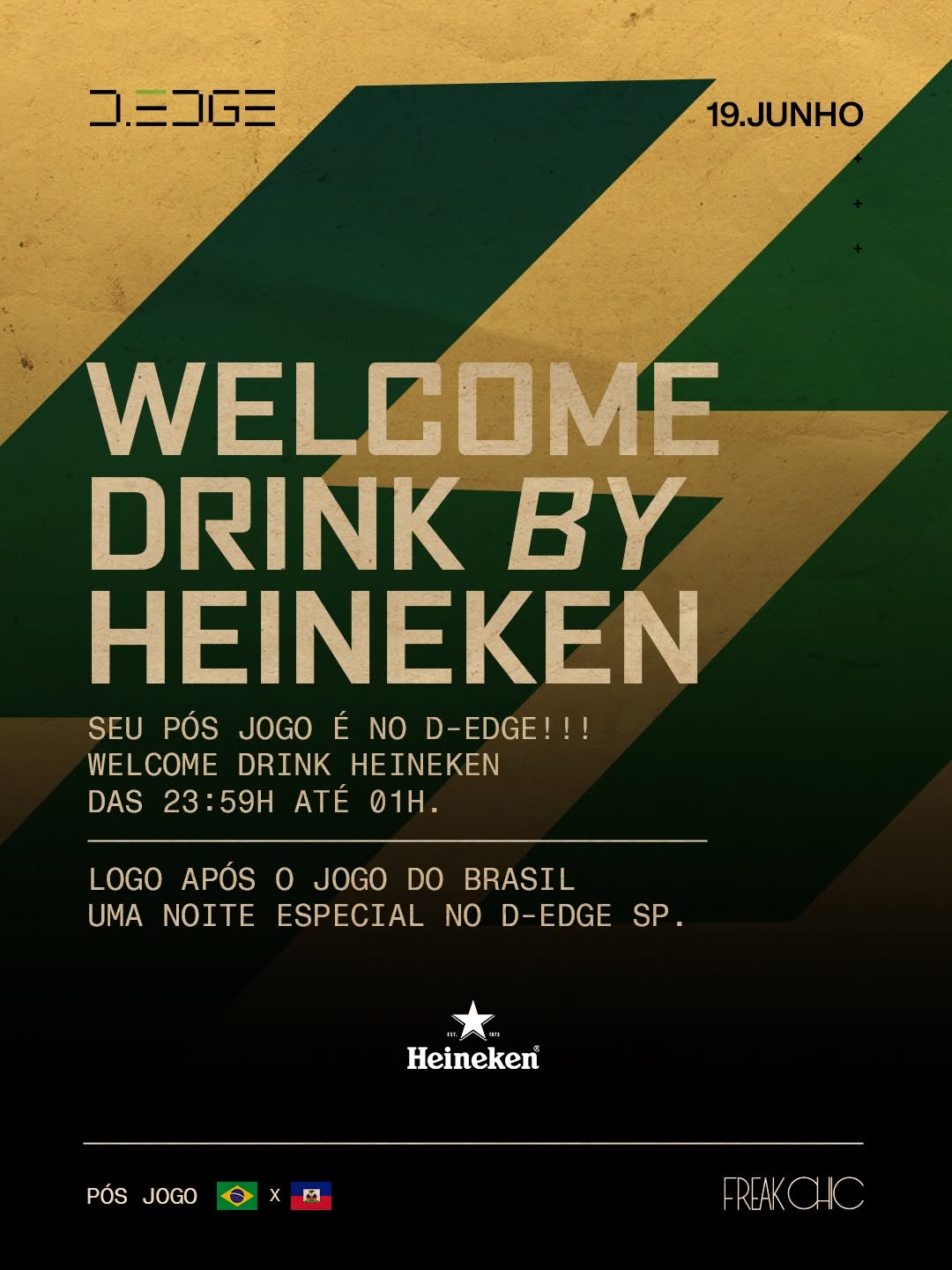 Pós-Jogo com Welcome Drink e Freak Chic — D-EDGE, Barra Funda, São Paulo