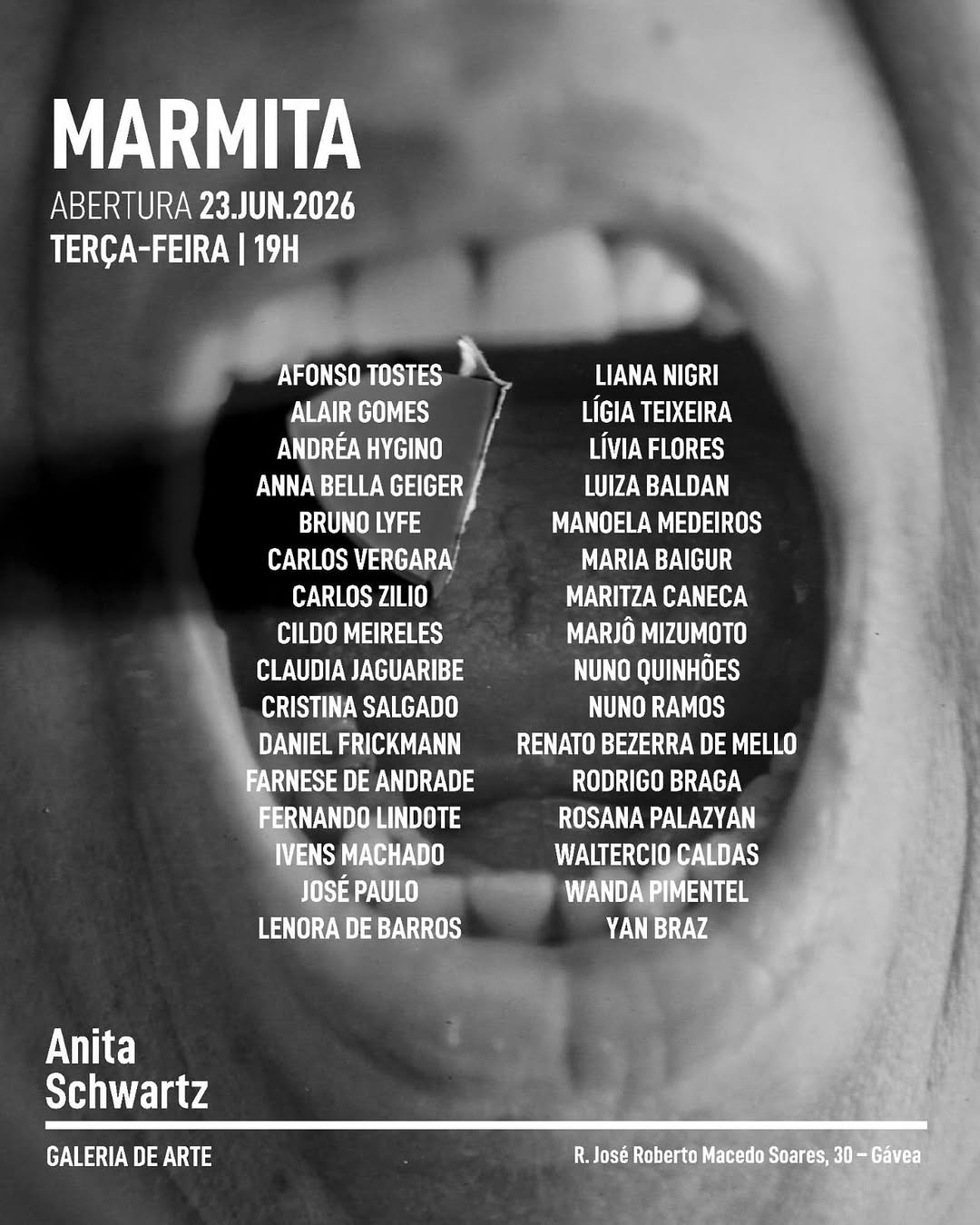 MARMITA — Anita Schwartz Galeria de Arte, Gávea, Rio de Janeiro