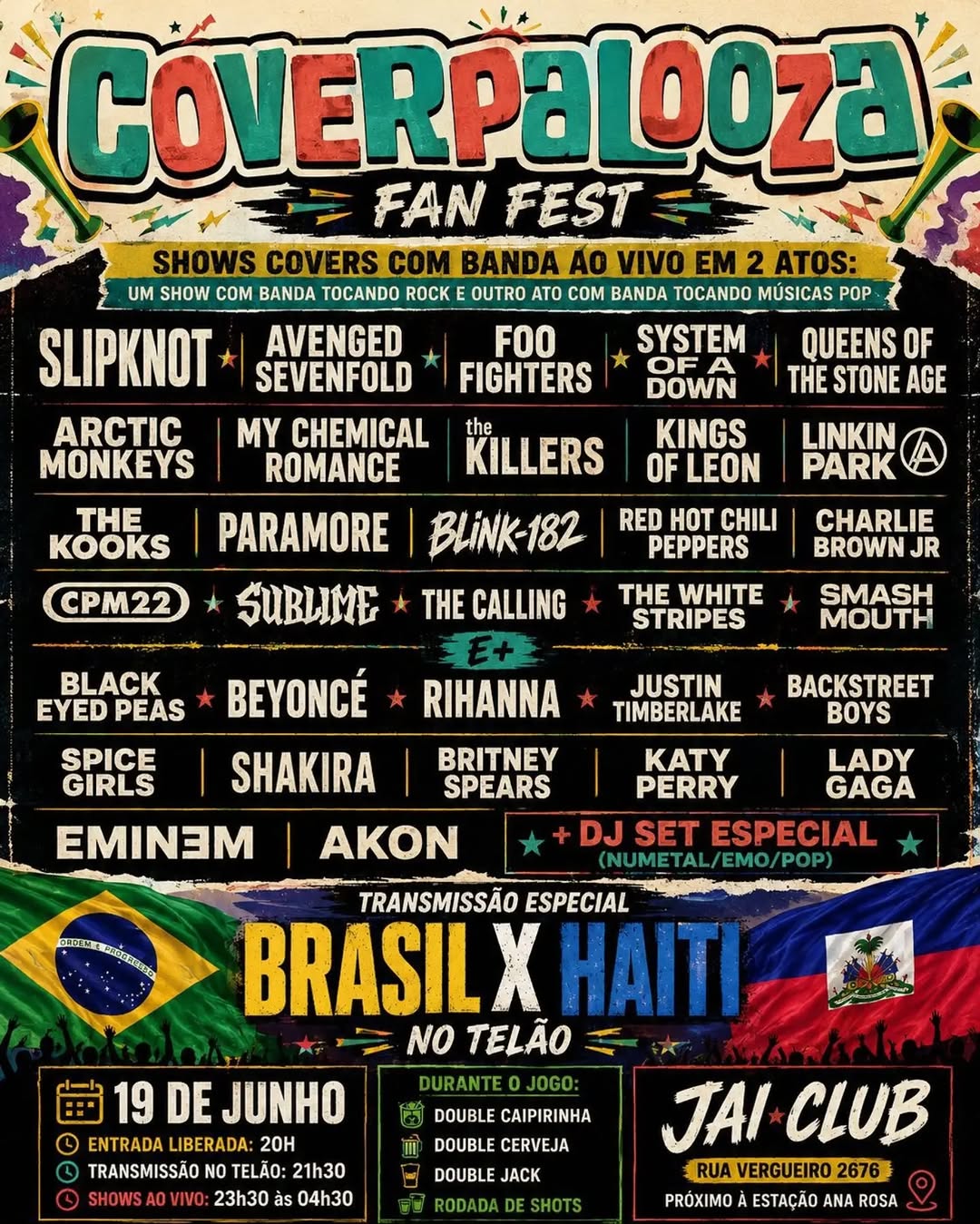 Brasil x Haiti na Jai Club — Jai Club, Vila Mariana, São Paulo