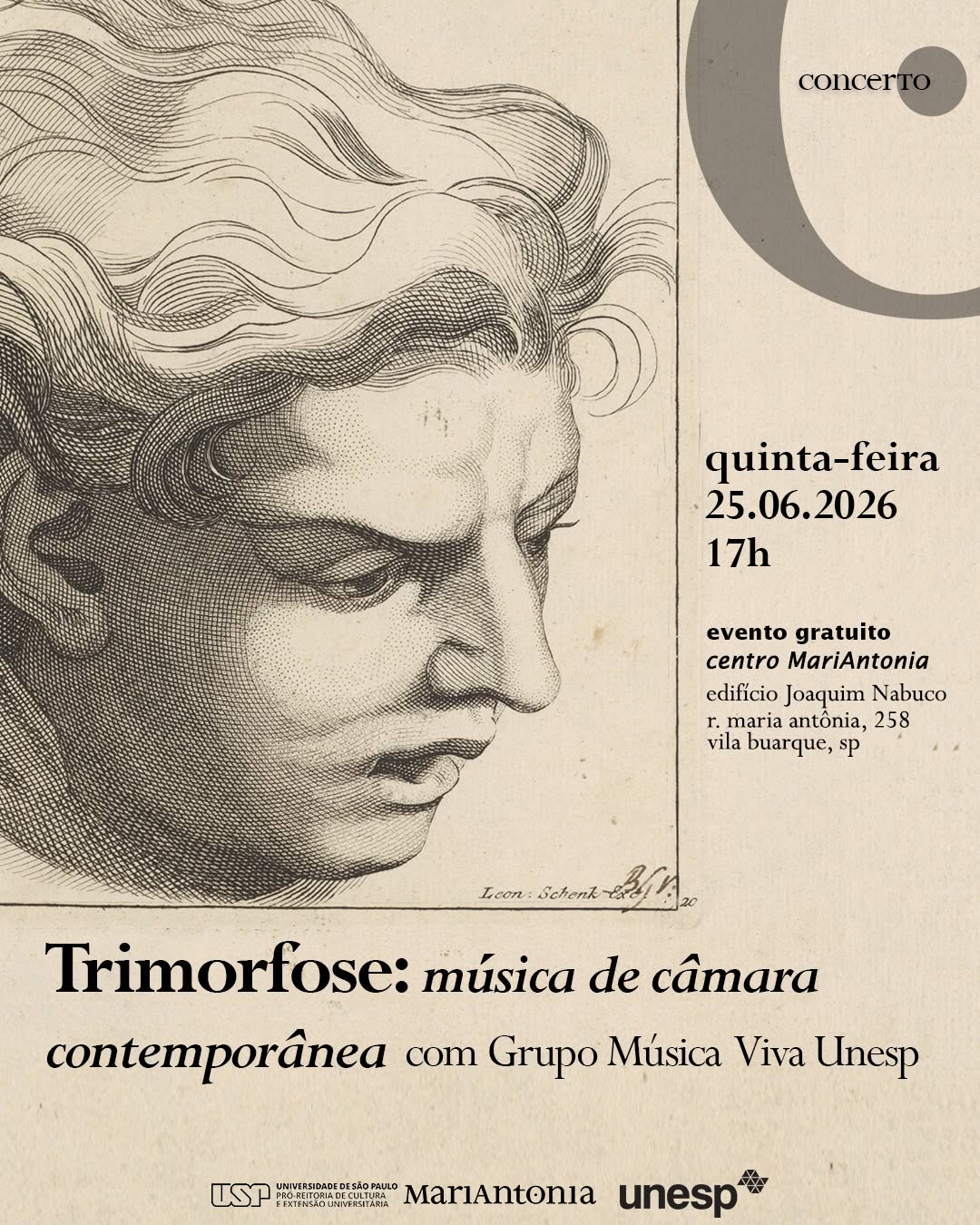 Trimorfose: música de câmara contemporânea — Teatro Maria Antonia, Bela Vista, São Paulo