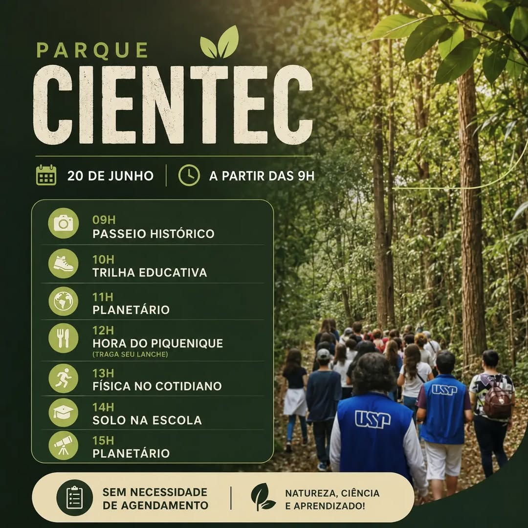 Programação Diurna no Parque CienTec — Parque CIENTEC, Jabaquara, São Paulo