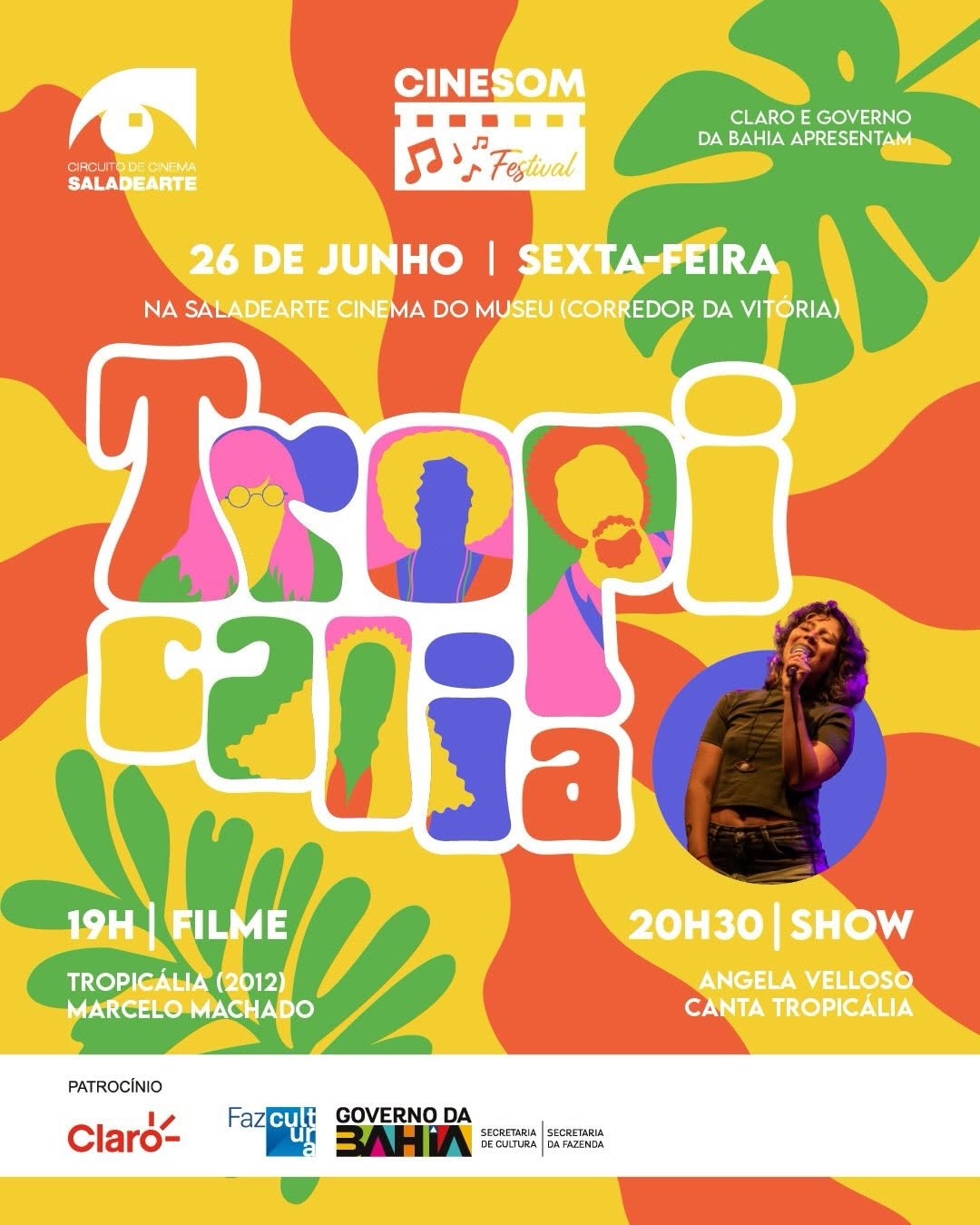 CineSom Tropicália - Exibição do documentário Tropicália — Saladearte - Cine Paseo, Itaigara (Shopping Paseo), Salvador