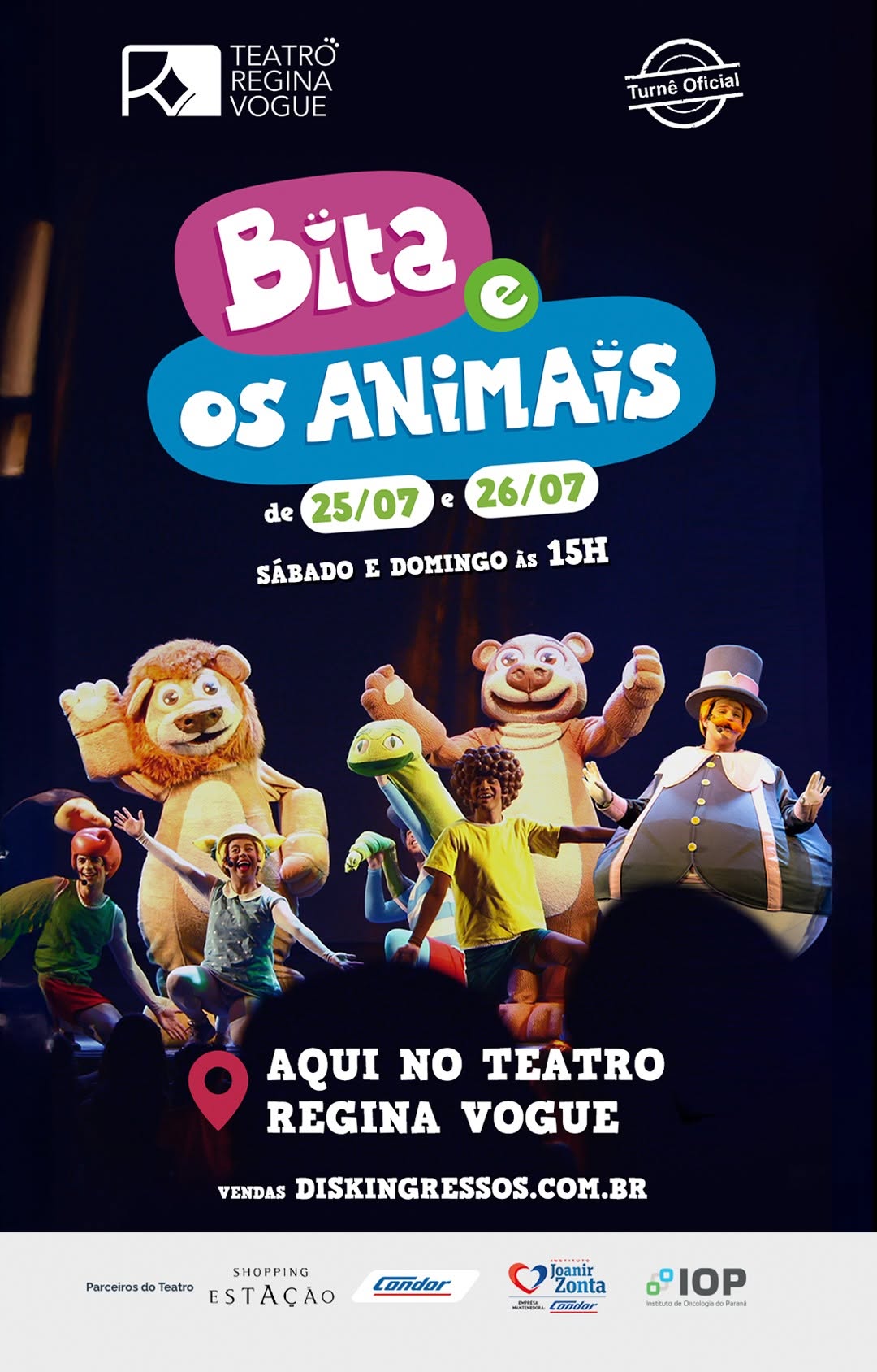 Bita e os Animais — Teatro Regina Vogue, Rebouças, Curitiba