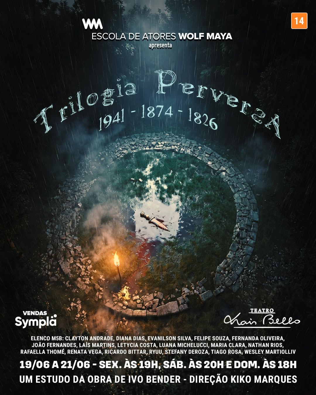 Trilogia Perversa — Teatro Nair Bello, Consolação, São Paulo