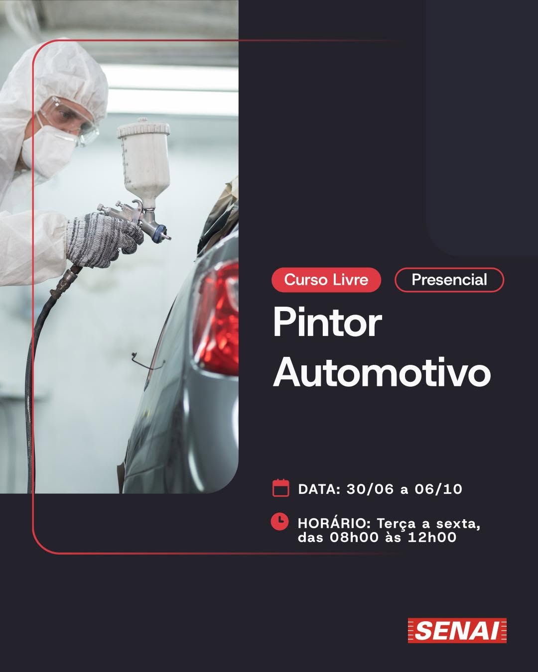 Curso Pintor Automotivo — SENAI Ipiranga Automobilística, Ipiranga, São Paulo