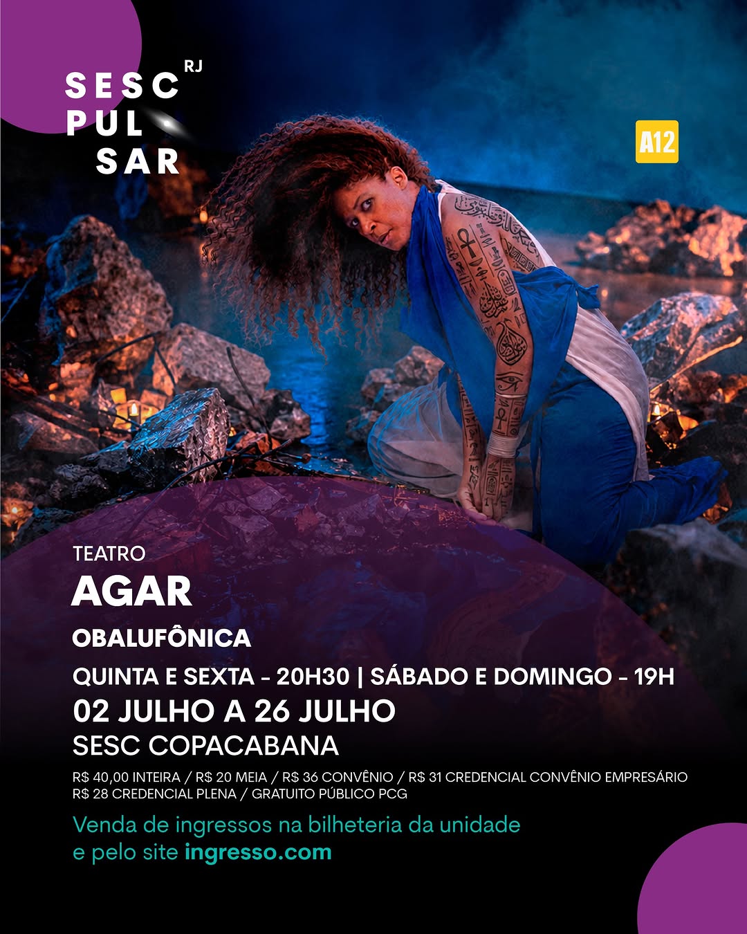 Agar — Sesc Copacabana, Copacabana, Rio de Janeiro
