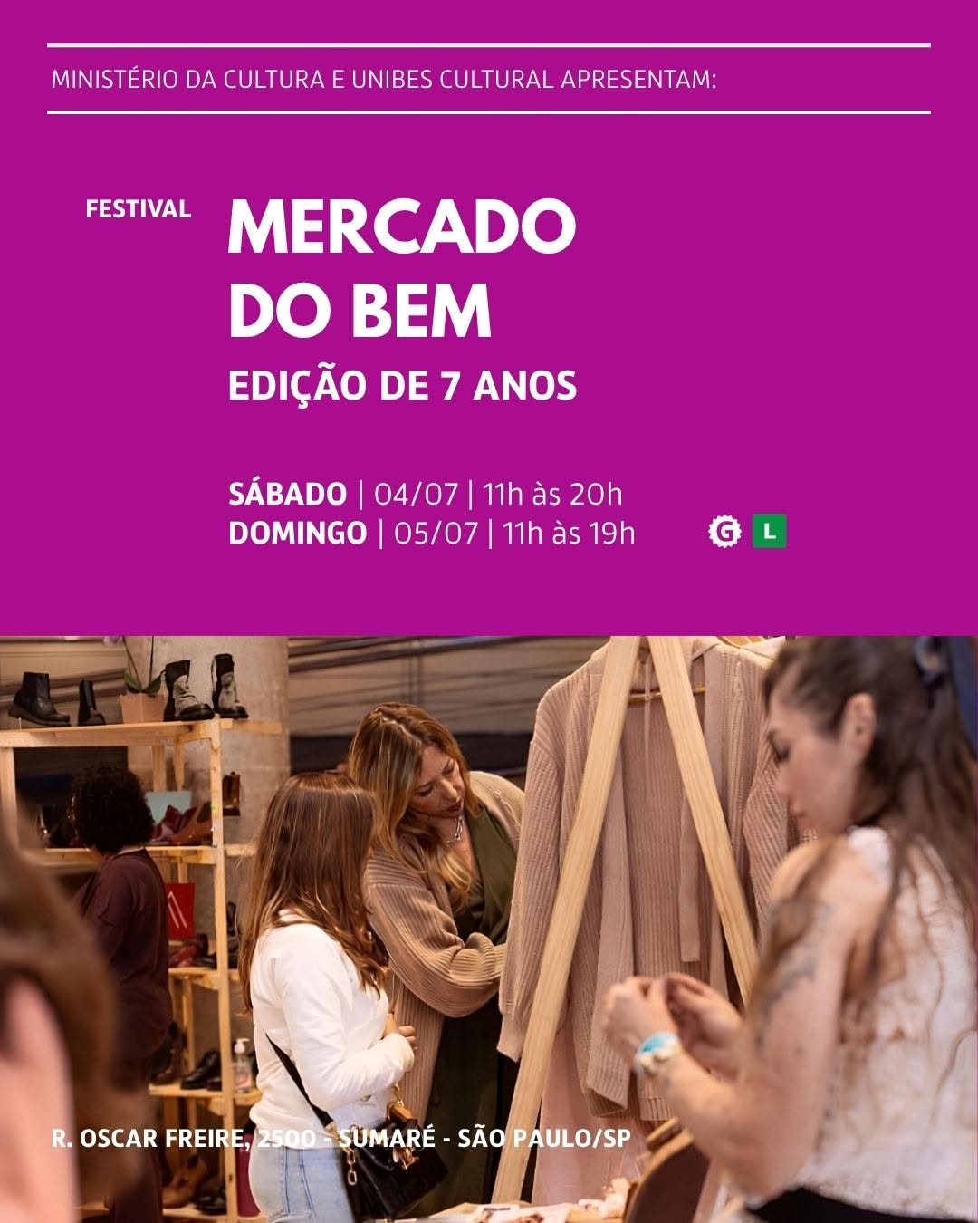 Festival Mercado do Bem – Edição de 7 Anos — Unibes Cultural, Perdizes, São Paulo