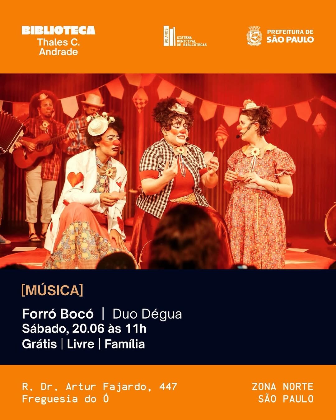 Forró Bocó de Duo Dégua — Biblioteca Thales Castanho de Andrade, Freguesia do Ó, São Paulo