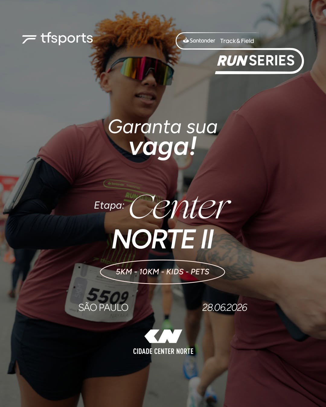 Retirada de Kit - Santander Track&Field Run Series — Shopping Center Norte, Vila Guilherme, São Paulo