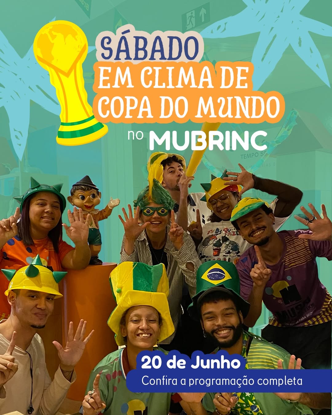 Sábado no MuBrinc: Exposição, Brincadeiras Temáticas e Show de Embaixadinha