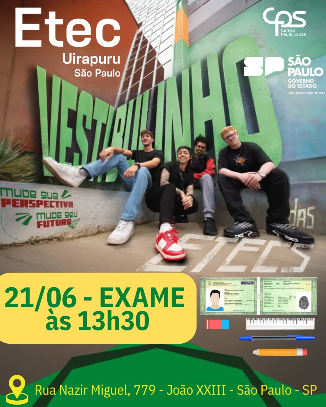 Vestibulinho ETEC — ETEC Uirapuru, Raposo Tavares, São Paulo