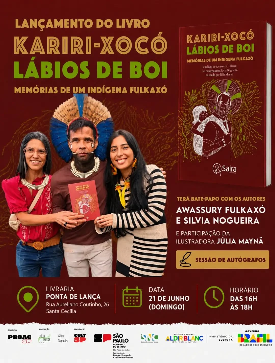 Lançamento do Livro Kariri-Xocó: Lábios de Boi