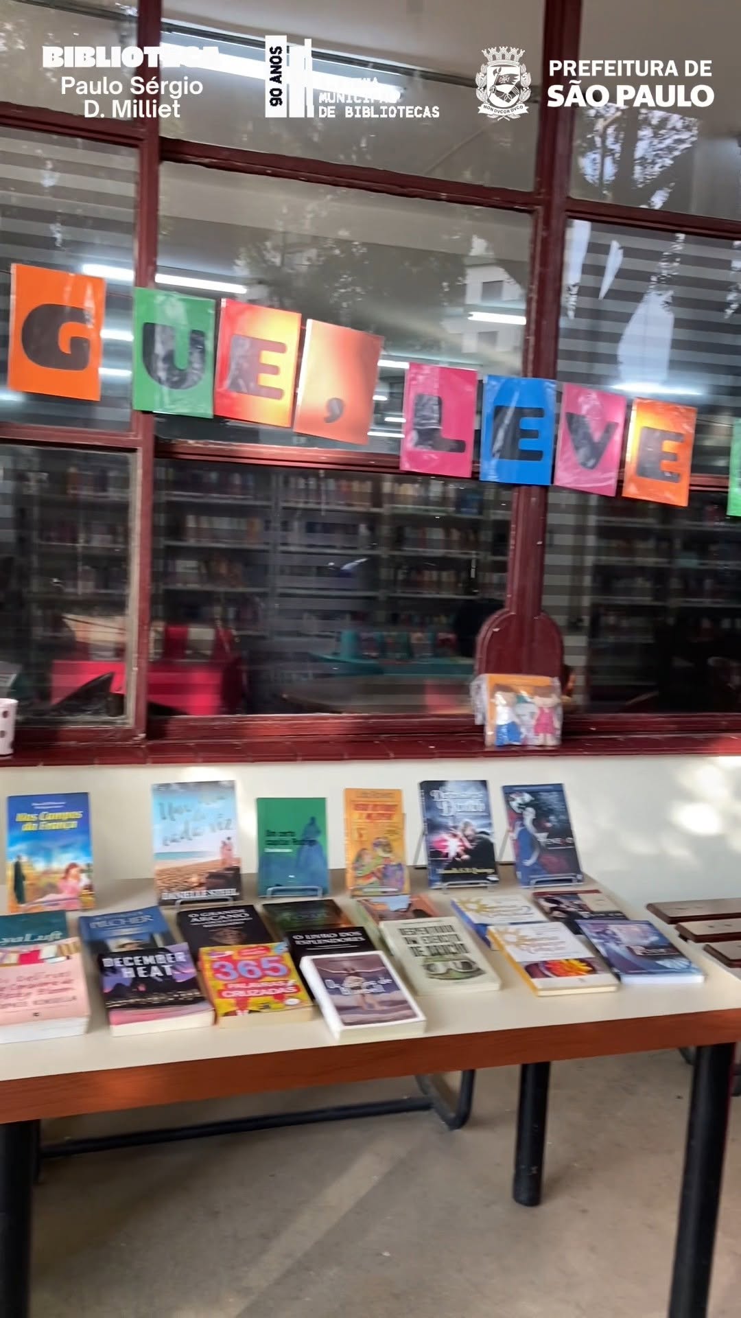 Pegue, Leve e Leia! — Biblioteca P. Paulo S. D. Milliet, Água Rasa, São Paulo