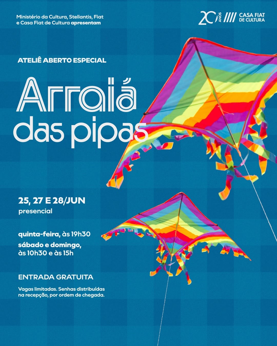 Ateliê Aberto Especial: Criação de Pipa — Casa FIAT de Cultura, Funcionários, Belo Horizonte