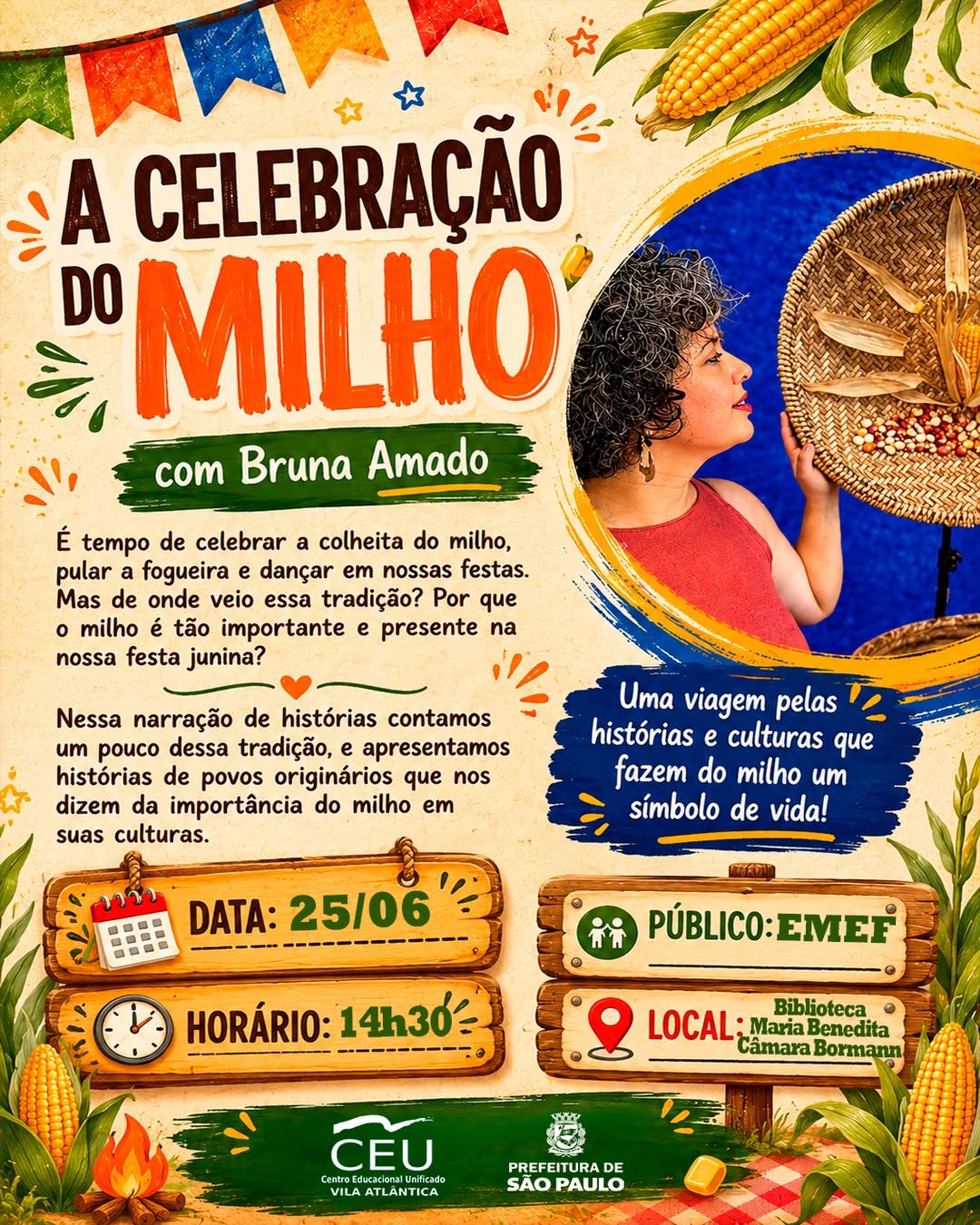 A Celebração do Milho — CEU Vila Atlântica, Jaraguá, São Paulo