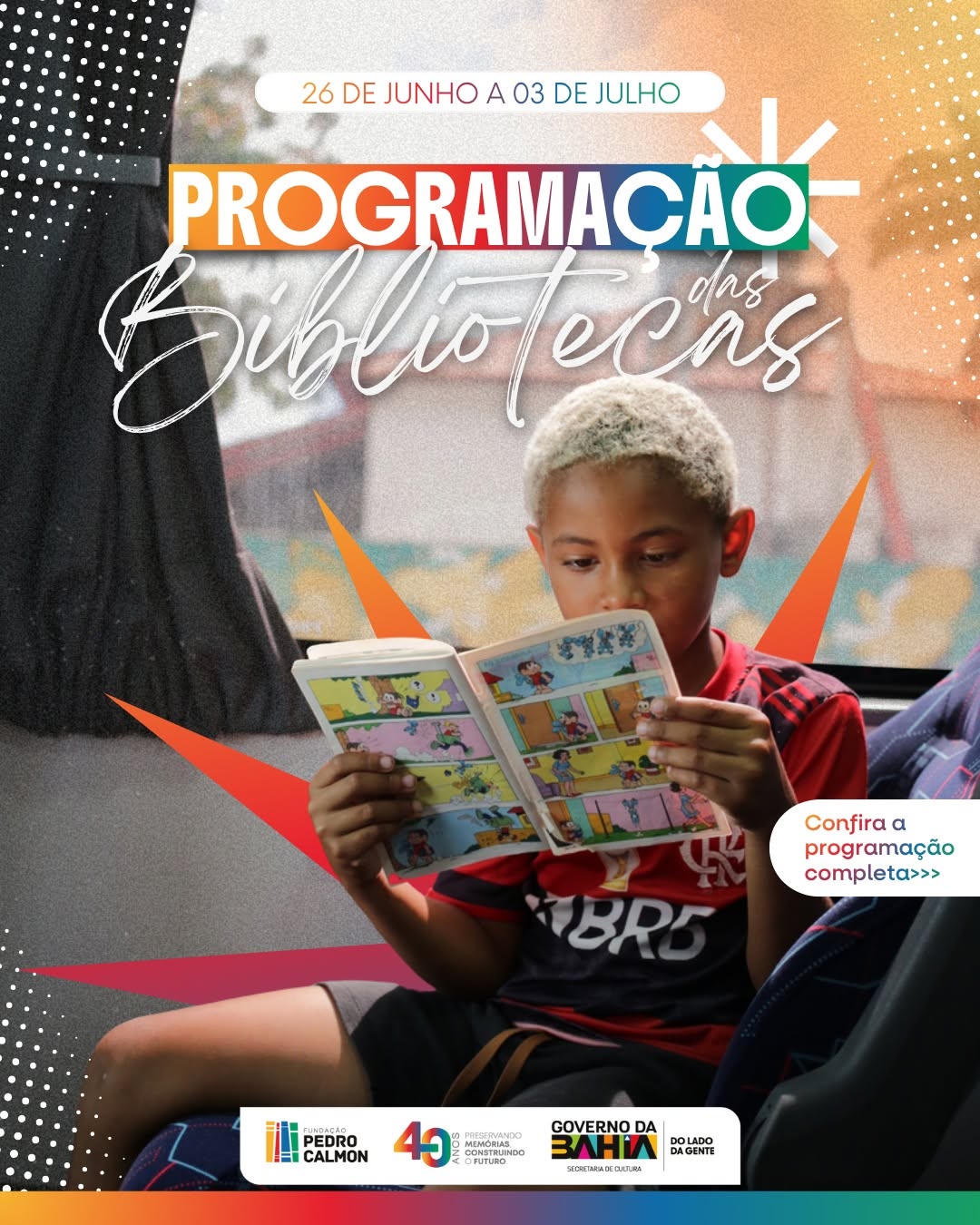 Programação Cultural das Bibliotecas da Bahia — Biblioteca Central do Estado da Bahia (Barris), Salvador