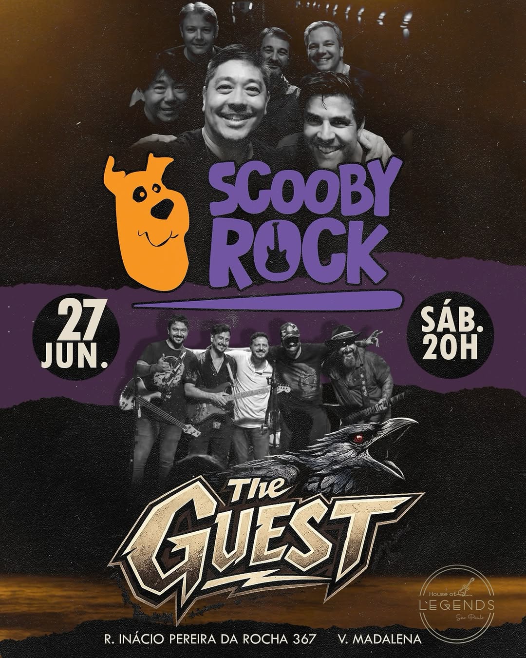 Scooby Rock e The Guest — House of Legends, Pinheiros, São Paulo
