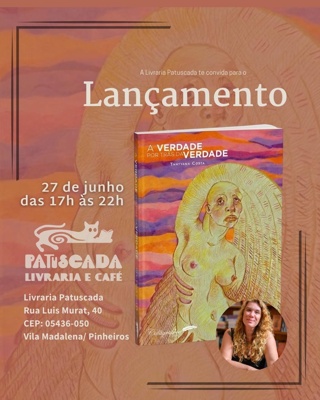 A verdade por trás da verdade — Livraria Patuscada, Pinheiros, São Paulo