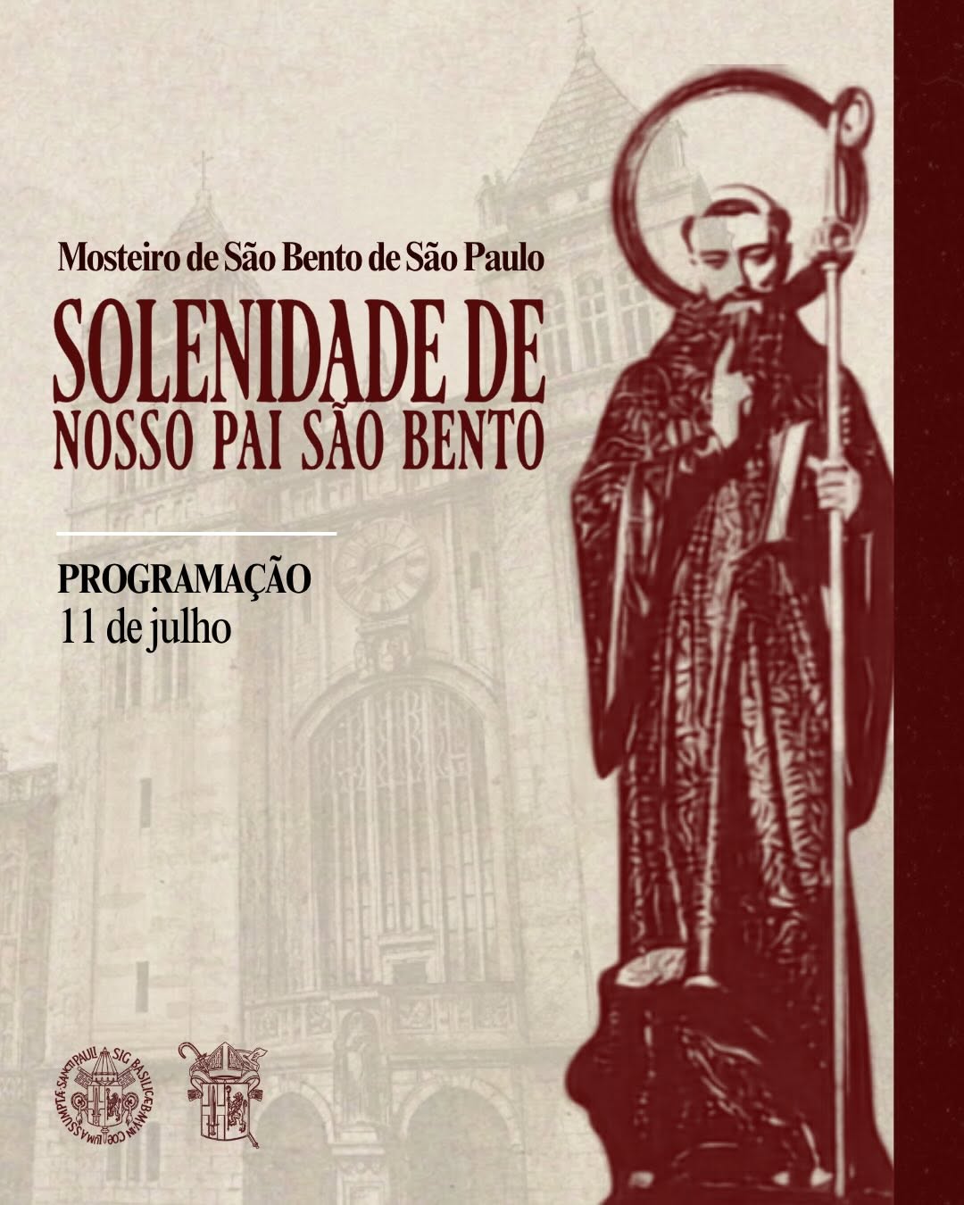 Solenidade de Nosso Pai São Bento — Mosteiro de São Bento, Sé, São Paulo