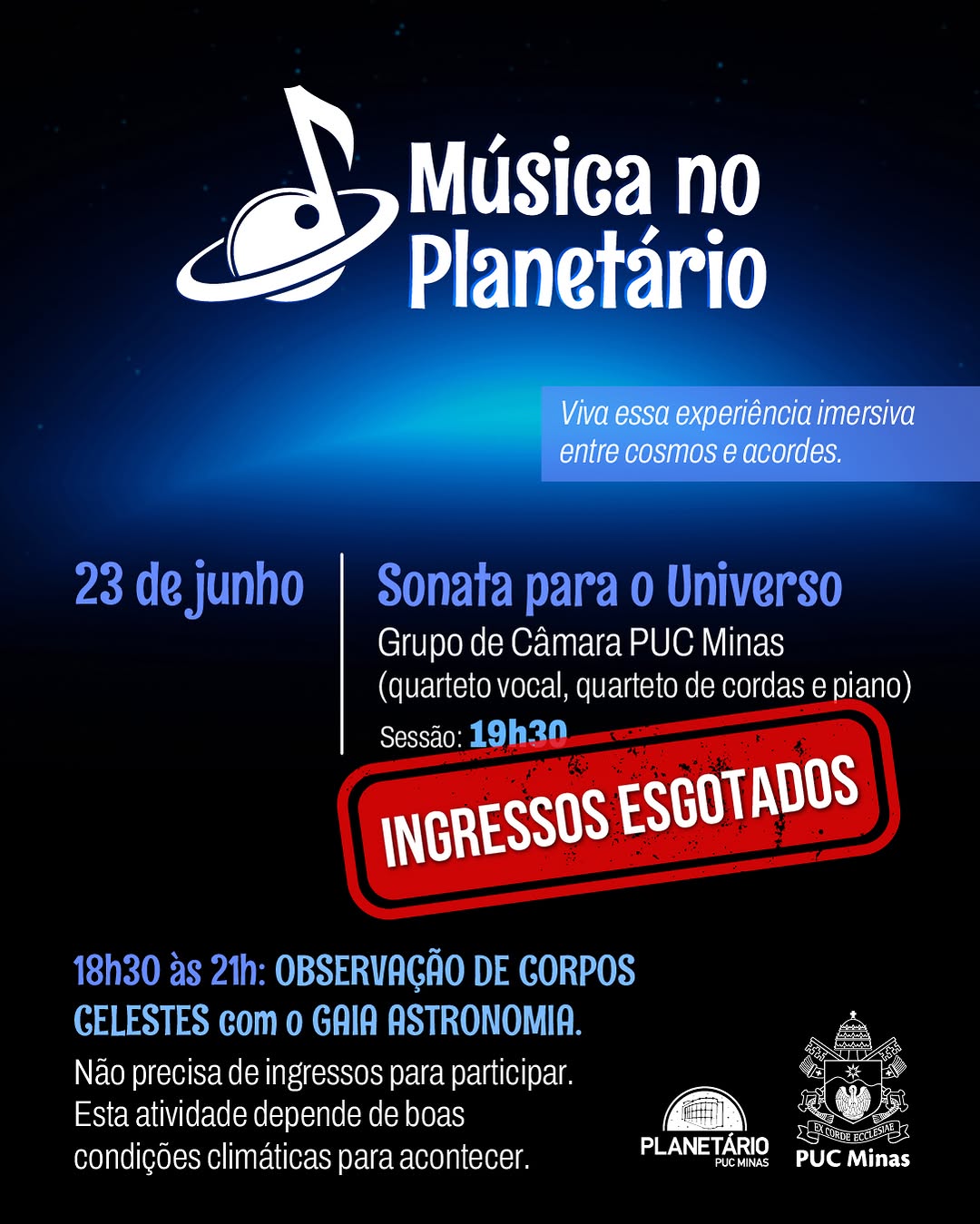Observação de Corpos Celestes — Museu PUC Minas, Coração Eucarístico, Belo Horizonte