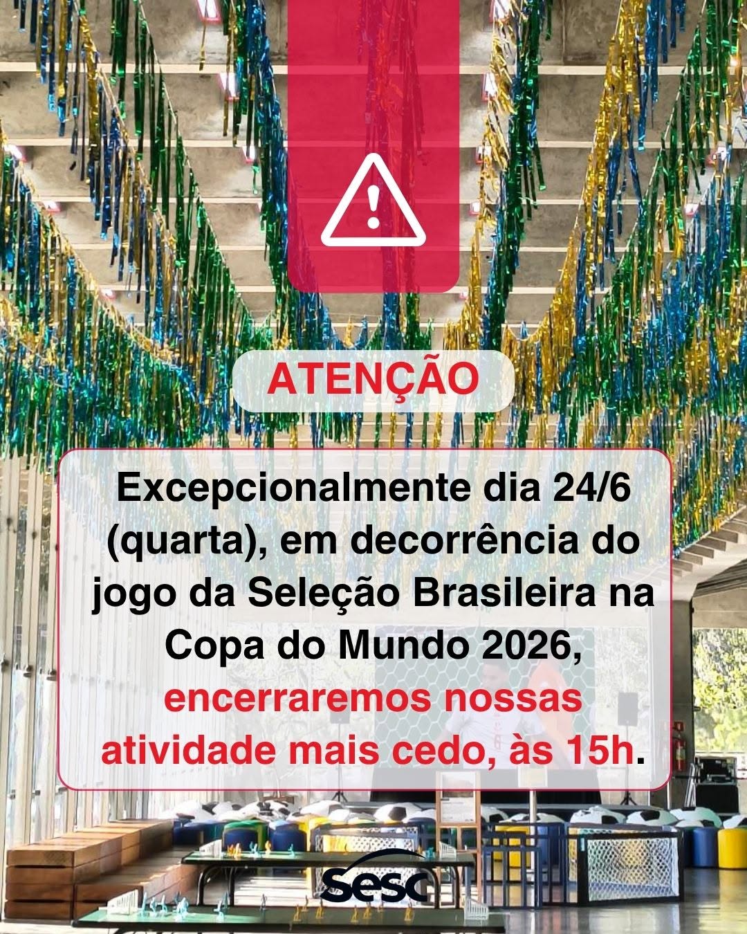 Partida da Seleção Brasileira — Sesc Interlagos, Cidade Dutra, São Paulo