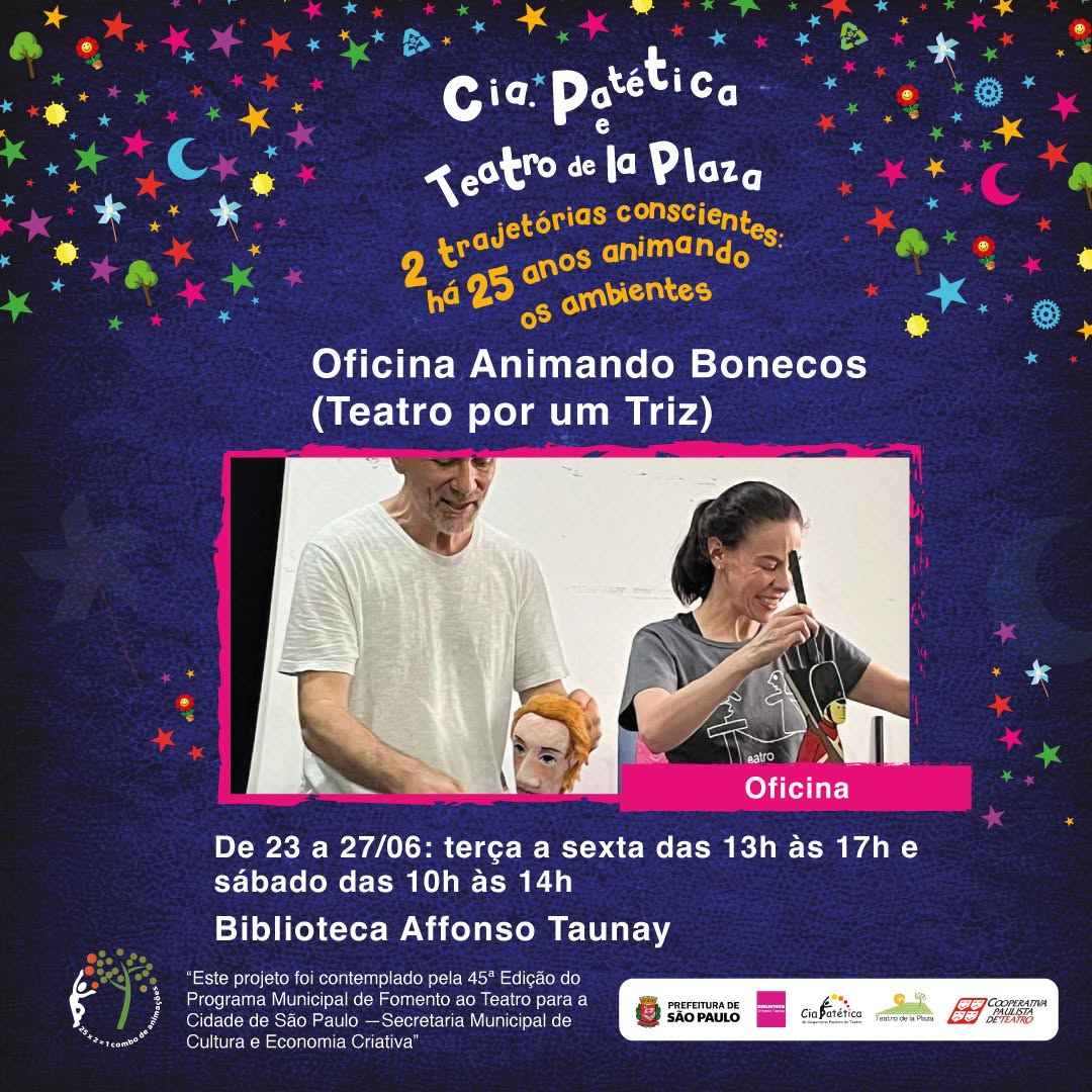 OFICINA DE BONECOS com a Cia. Patética de Teatro