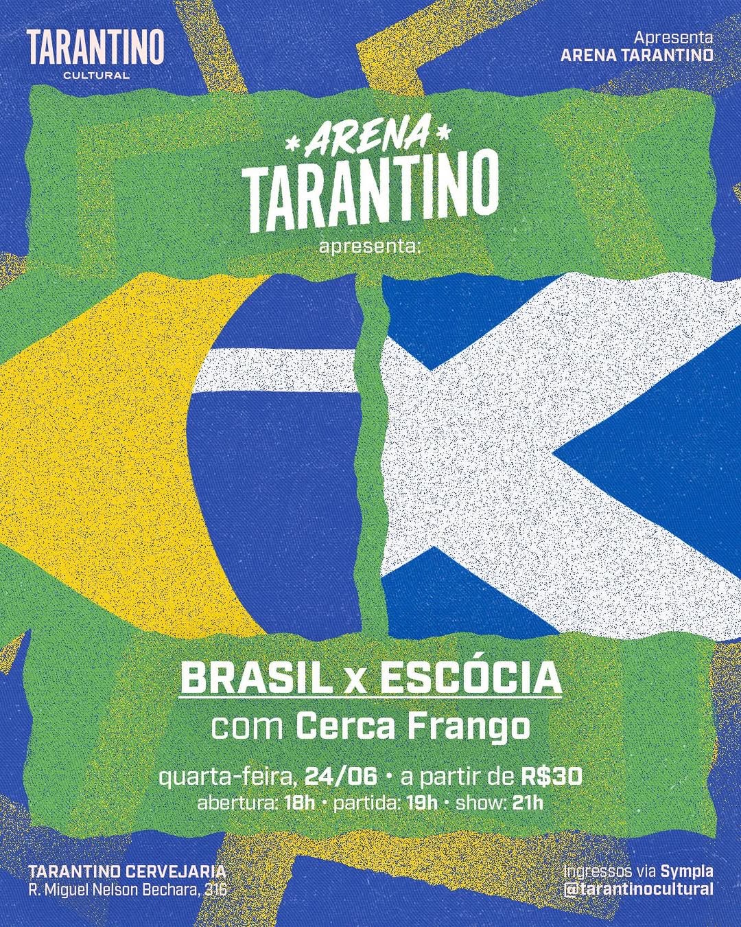 Festa do Jogo do Brasil com Cerca Frango