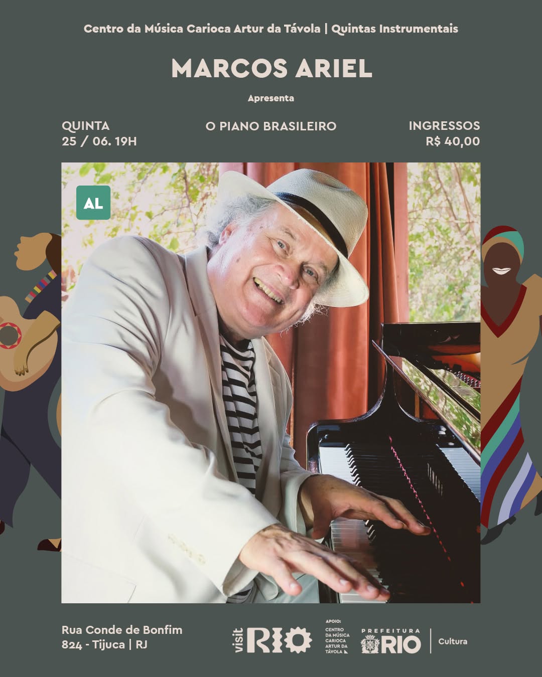 O Piano Brasileiro de Marcos Ariel — Centro da Música Carioca Artur da Távola, Tijuca, Rio de Janeiro