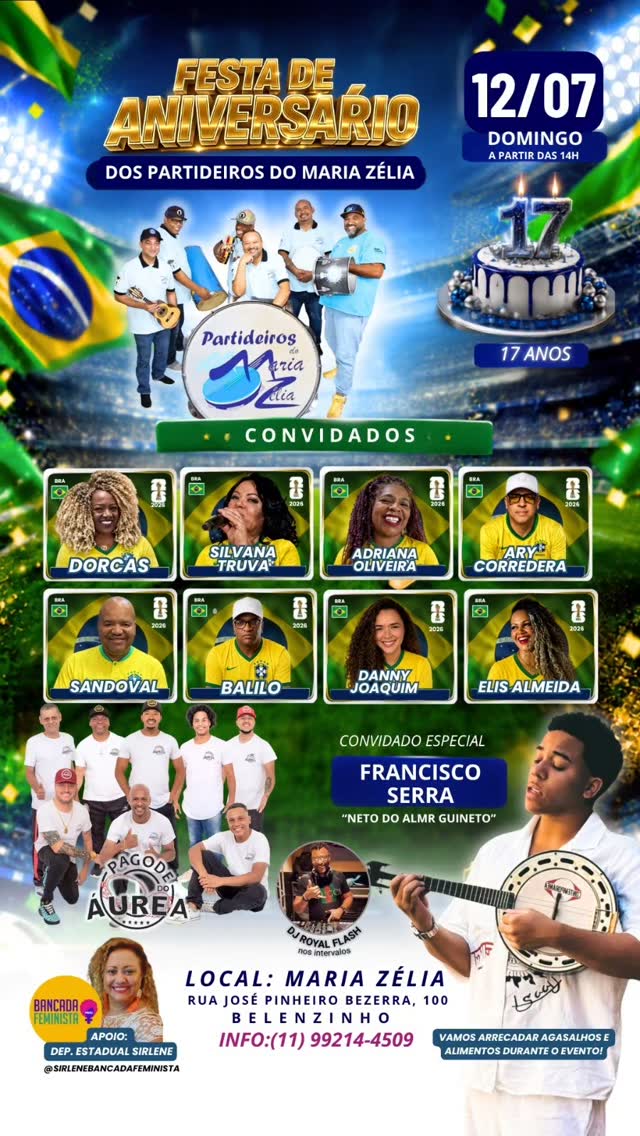 Aniversário de 17 anos dos Partideiros Do Maria Zélia