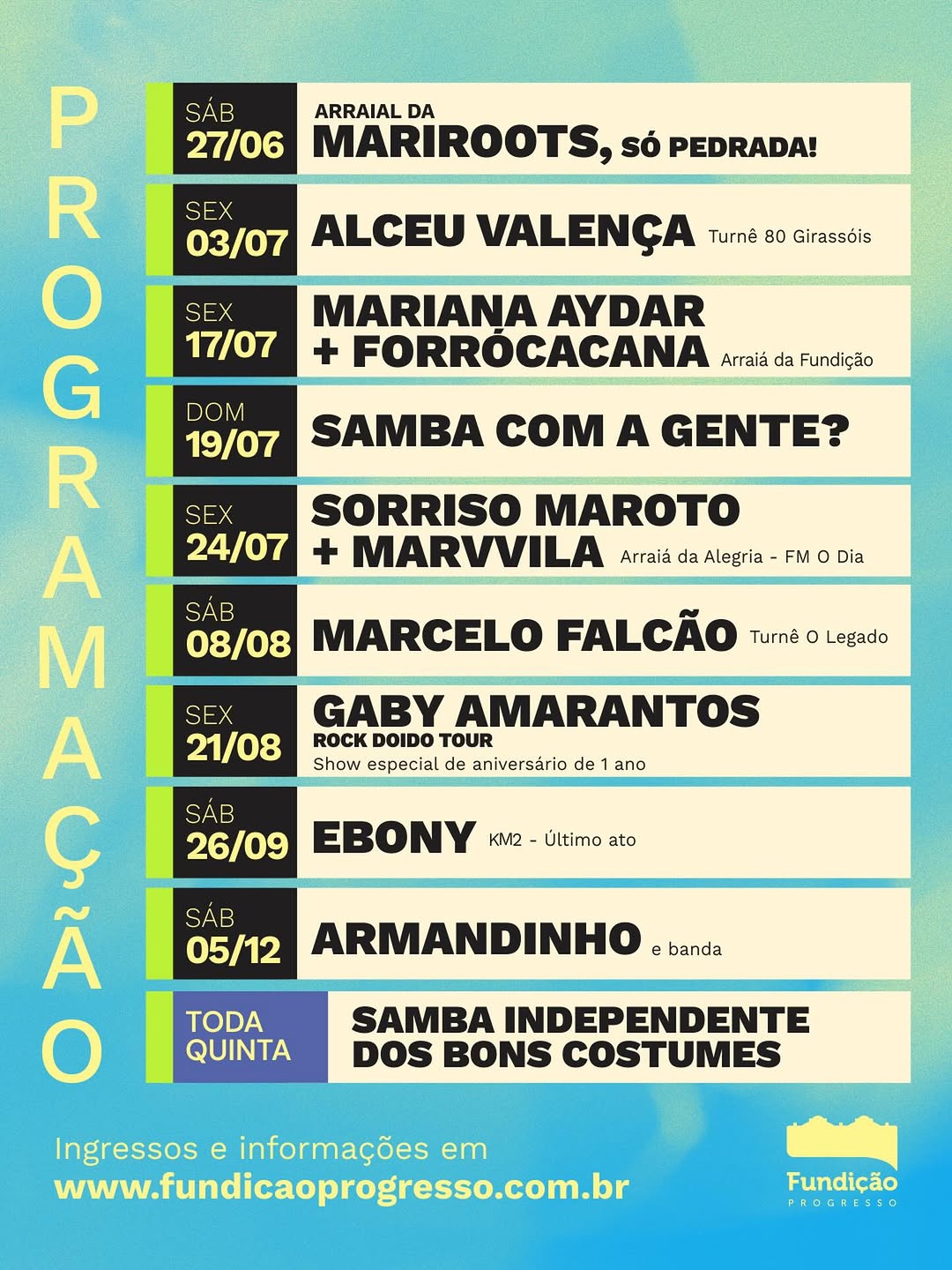 Samba Independente dos Bons Costumes (SIBC) — Fundição Progresso, Lapa, Rio de Janeiro