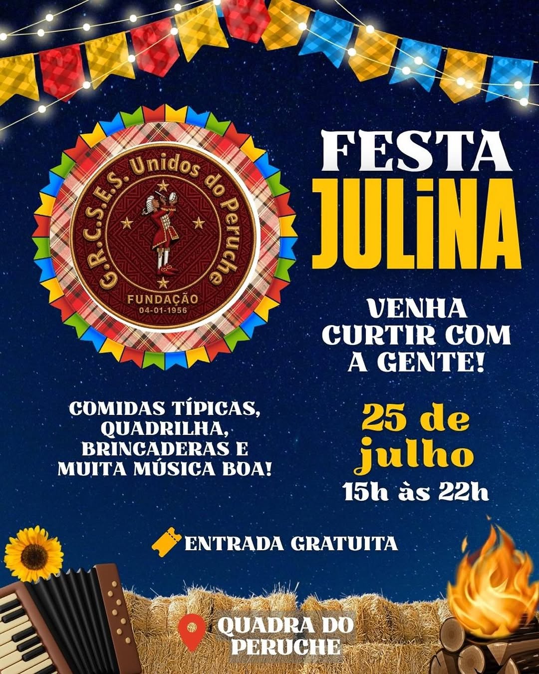 Arraiá do Peruche — G.R.C.S.E.S. Unidos do Peruche, Casa Verde, São Paulo