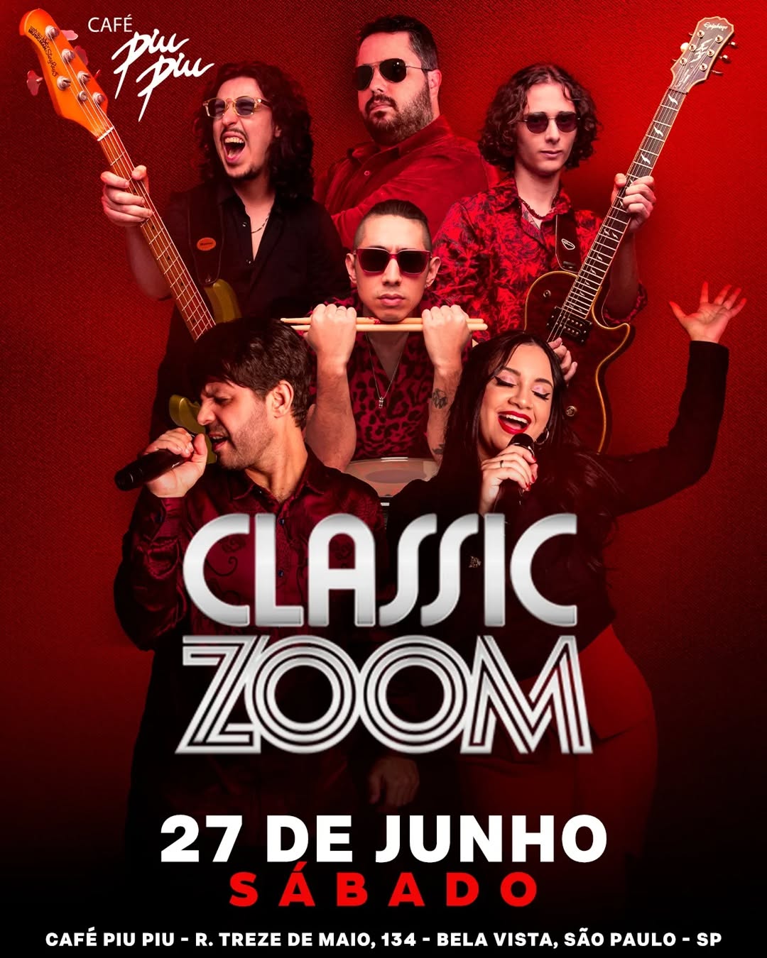 Classic Zoom ao Vivo — Café Piu Piu, Bela Vista, São Paulo
