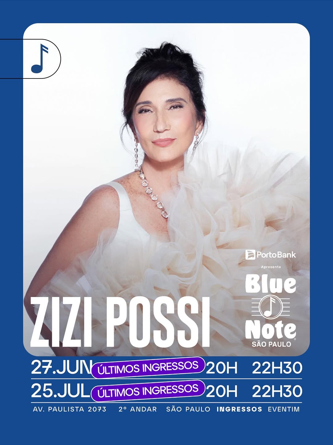 Zizi Possi no Blue Note São Paulo — The Blue Note São Paulo, Itaim Bibi, São Paulo