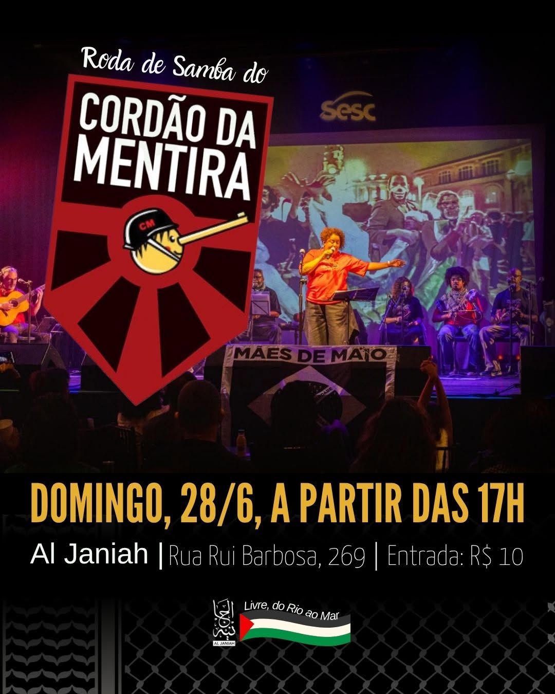Roda de Samba do Cordão da Mentira — Al Janiah, Bela Vista, São Paulo