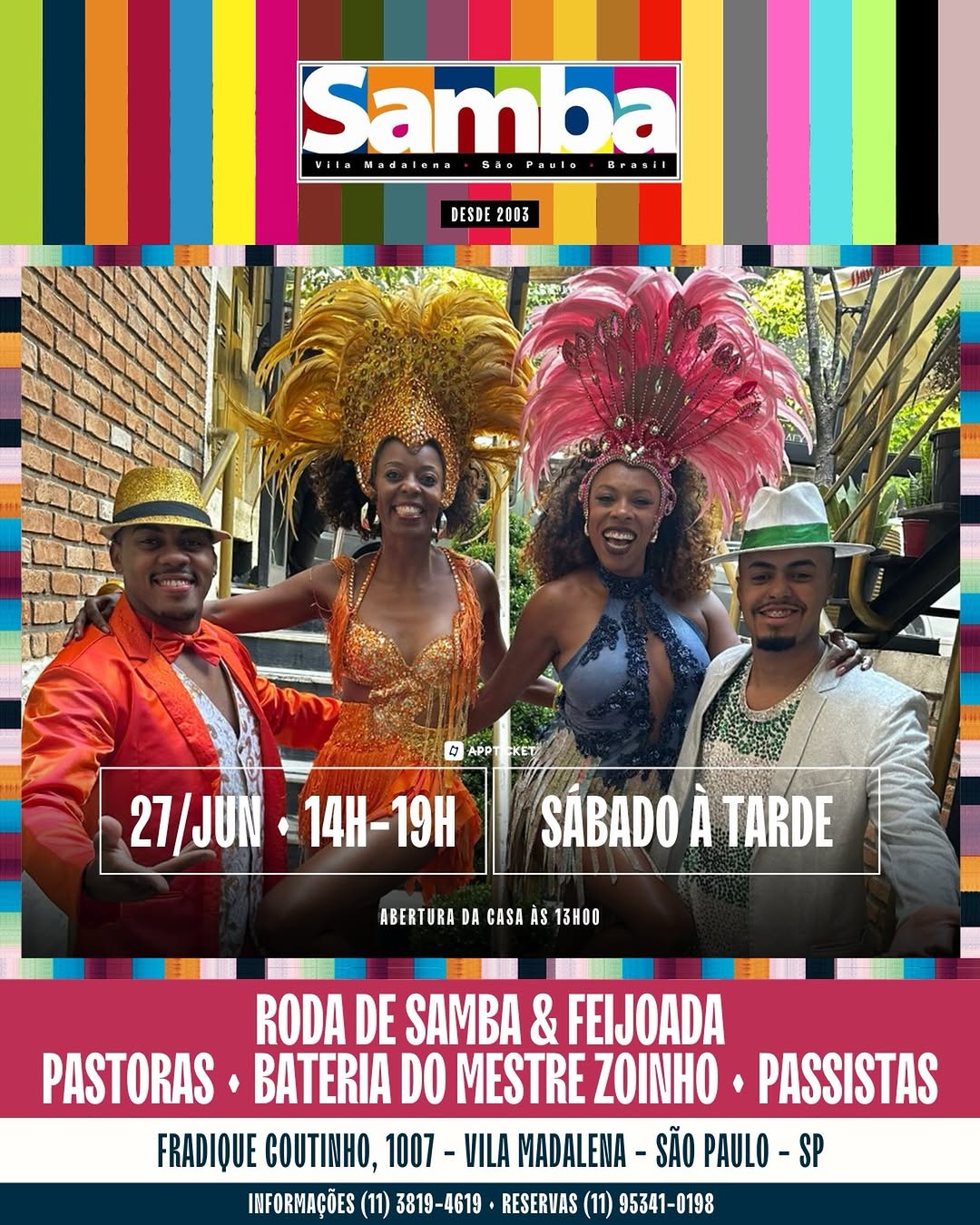 Samba à Tarde com Feijoada — Bar Samba, Pinheiros, São Paulo
