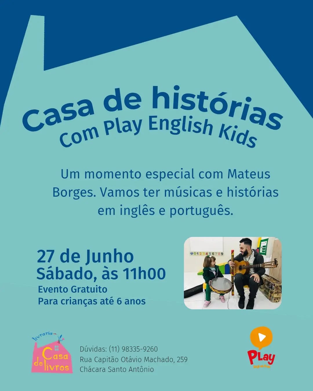 Histórias e Música em Inglês e Português