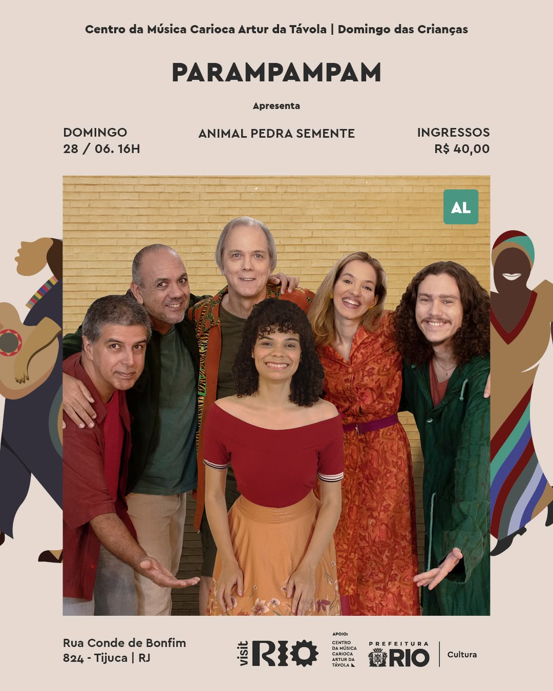Animal Pedra Semente — Centro da Música Carioca Artur da Távola, Tijuca, Rio de Janeiro