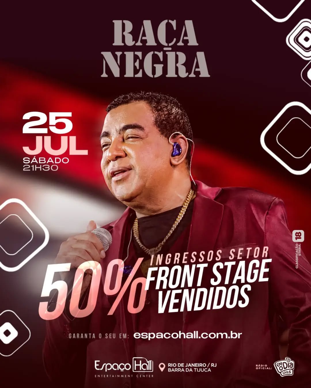 Raca Negra no Espaço Hall — Espaço Hall, Barra da Tijuca, Rio de Janeiro