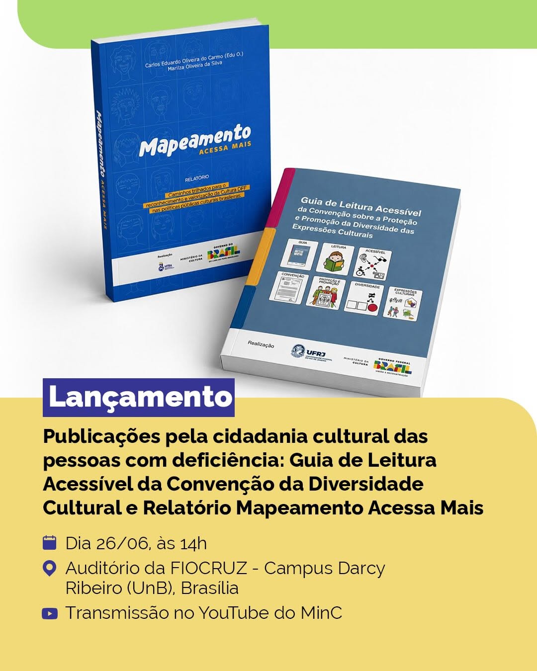 Lançamento do Guia de Leitura Acessível e Relatório Mapeamento Acessa Mais