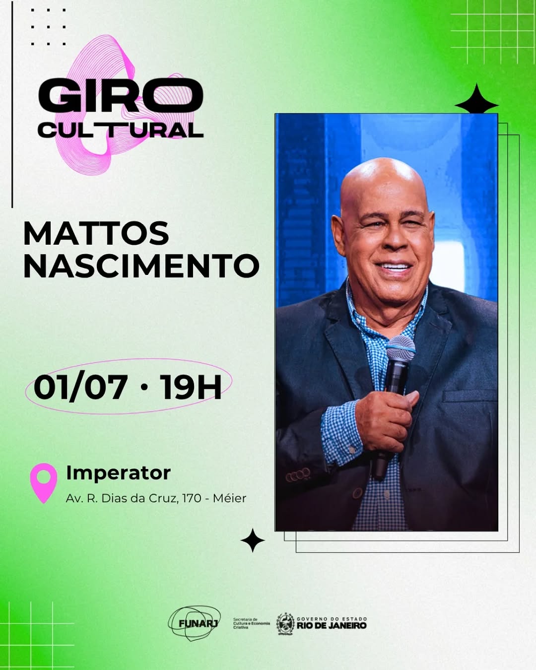 Giro Cultural com Mattos Nascimento — Teatro João Caetano, Rio de Janeiro