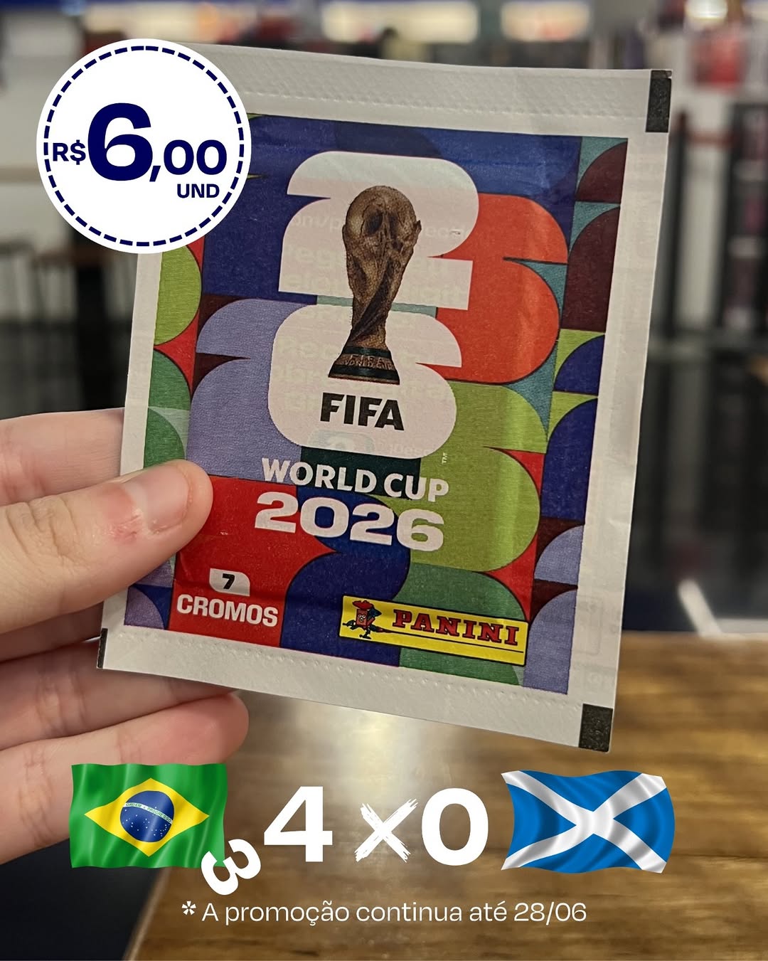 Promoção Pacote de Figurinhas — Livraria da Vila, Moema, São Paulo