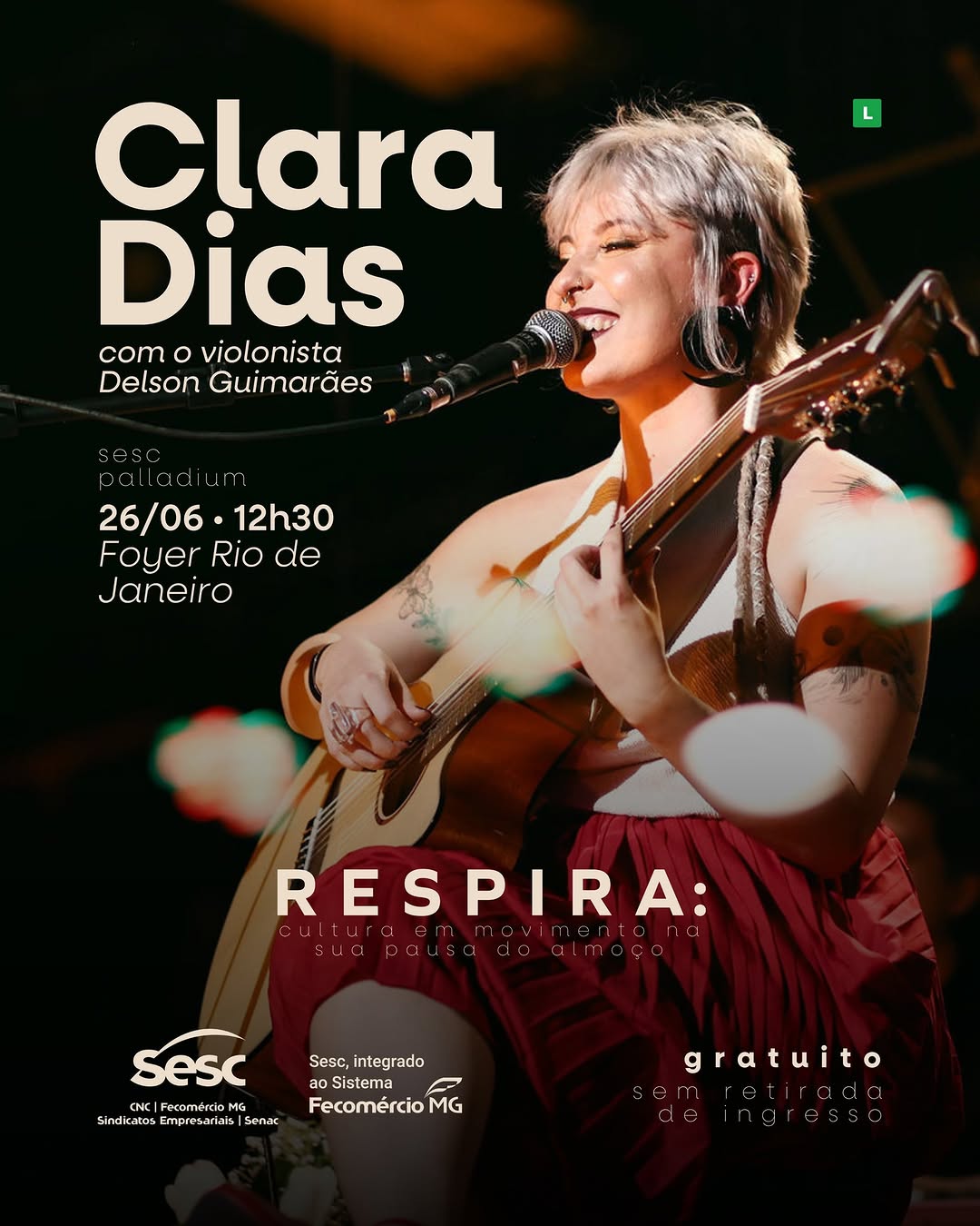 Respira! com Clara Dias — Sesc Palladium, Belo Horizonte