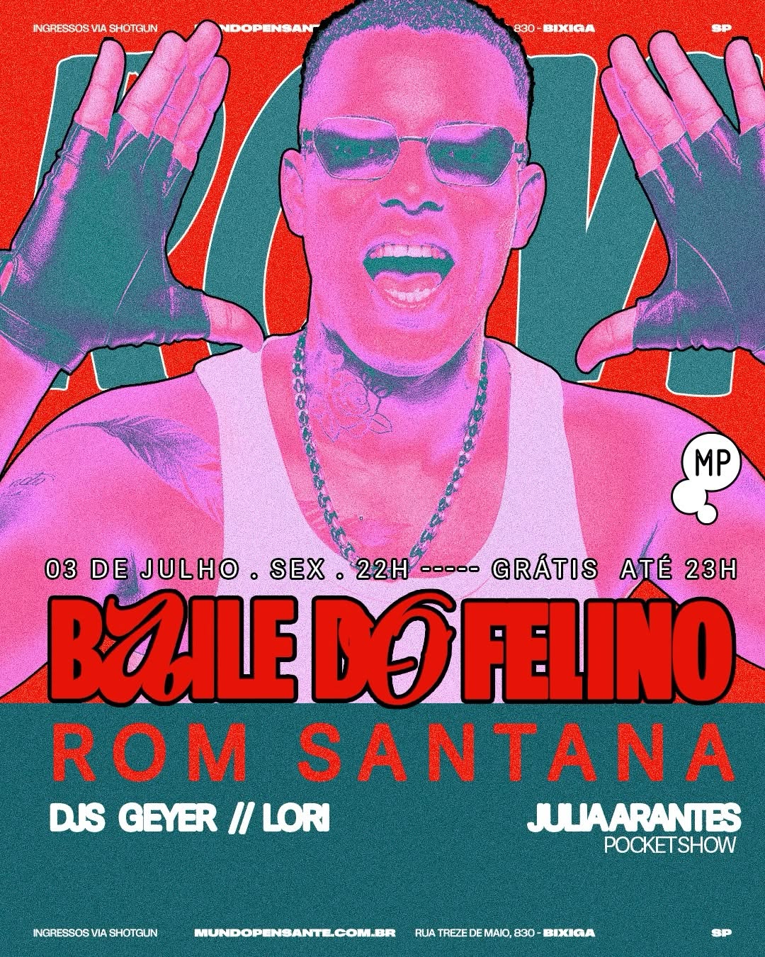 Baile do Felino — Mundo Pensante, Bela Vista, São Paulo