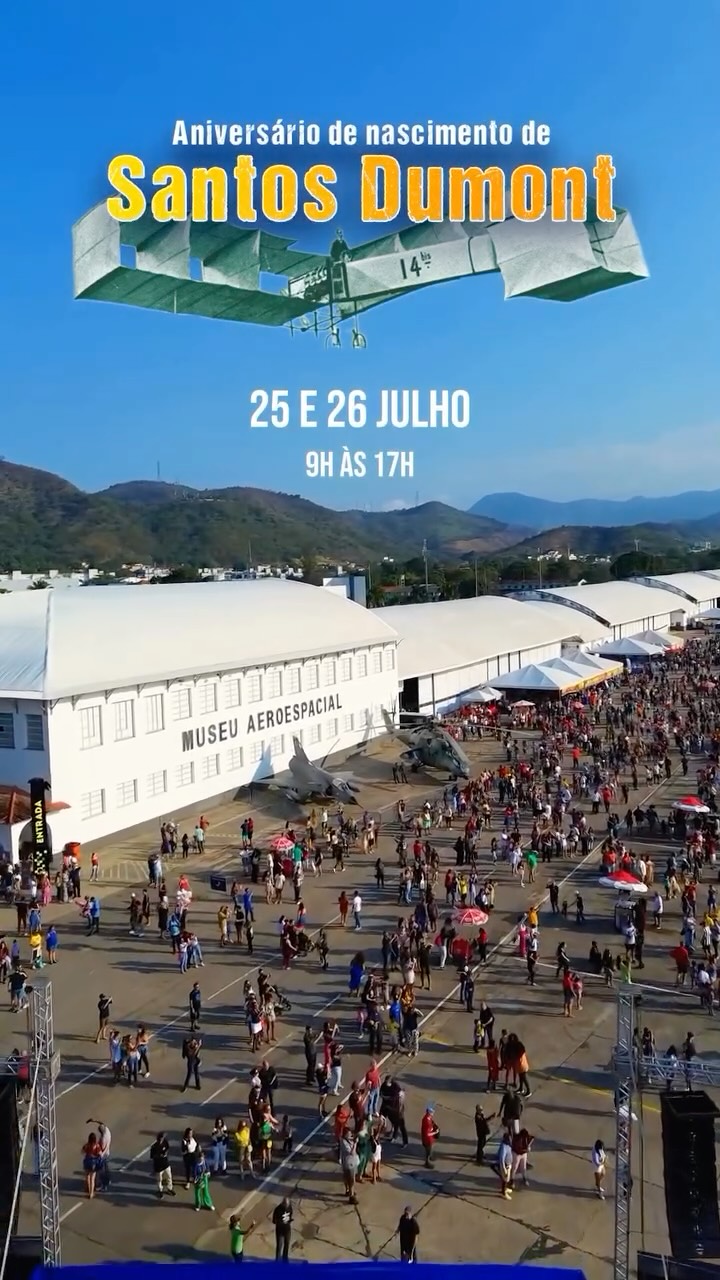 Aniversário de Santos Dumont - Comemoração no MUSAL — Museu Aeroespacial