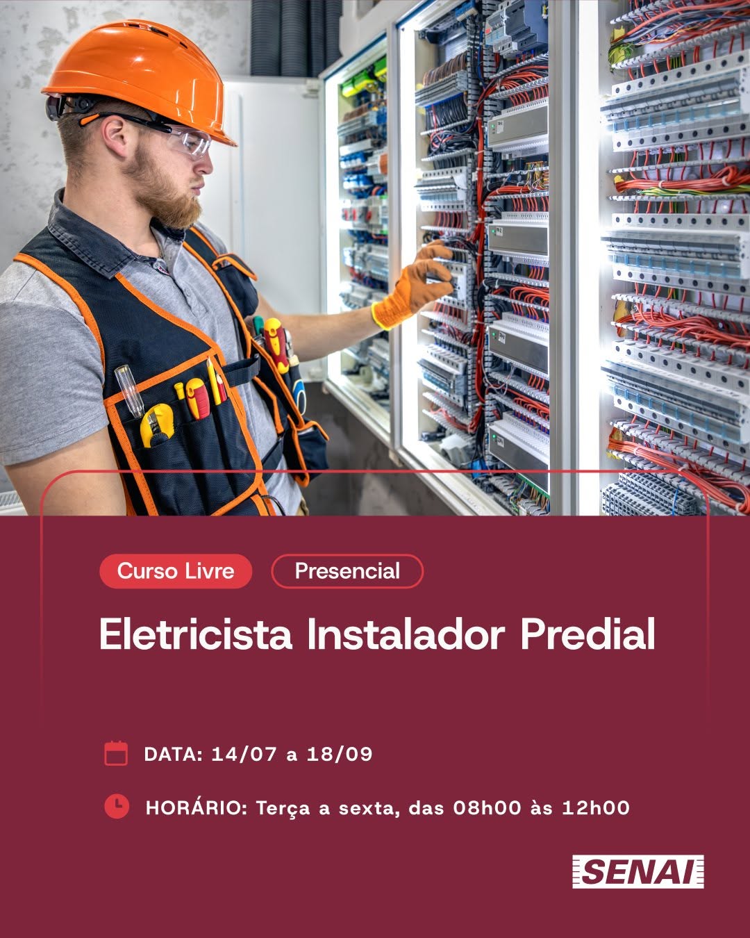Curso Eletricista Instalador Predial — SENAI Ipiranga Automobilística, Ipiranga, São Paulo