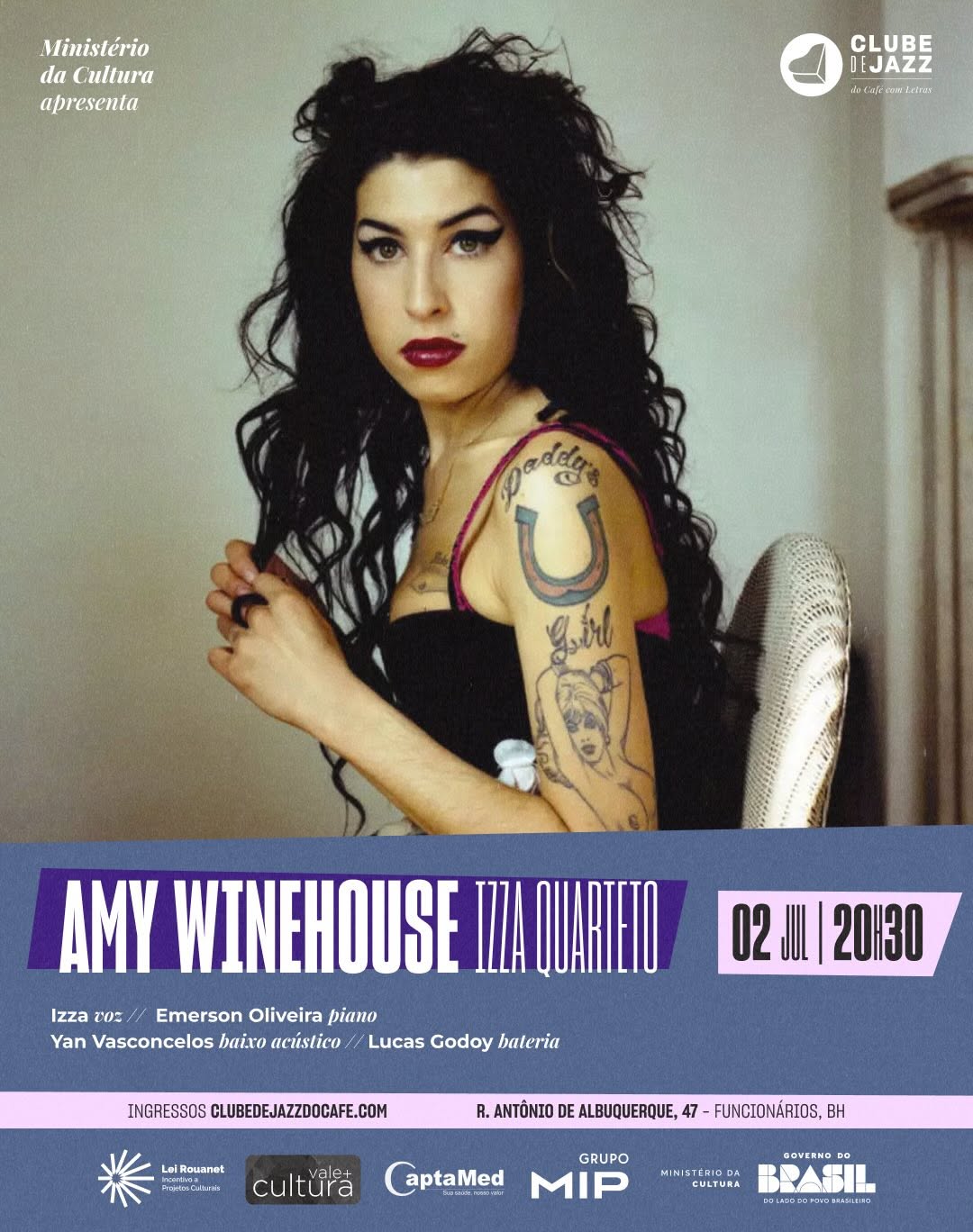 Tributo a Amy Winehouse com Izza Quarteto